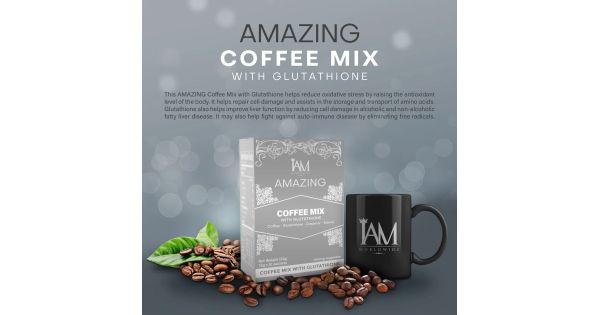 iam worldwide coffee with glutathione Take care of your liver while enjoying our flavorful AMAZING COFFEE MIX  WITH GLUTATHIONE! ☕☕ It's the best coffee drink for keeping yourself  healthy!🏃‍♂‍🏃‍♀‍💨 #AmazingCoffee #AngKapeNiYorme main image 1
